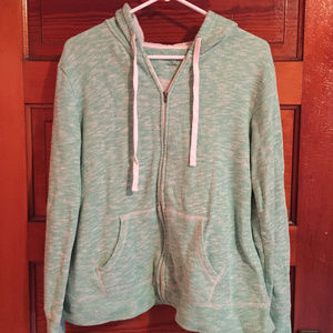 Merona Mint Green Terry Cloth Hoodie